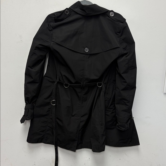 Burberry Dark Trench Coat with Check Lining - Picture 3 of 6